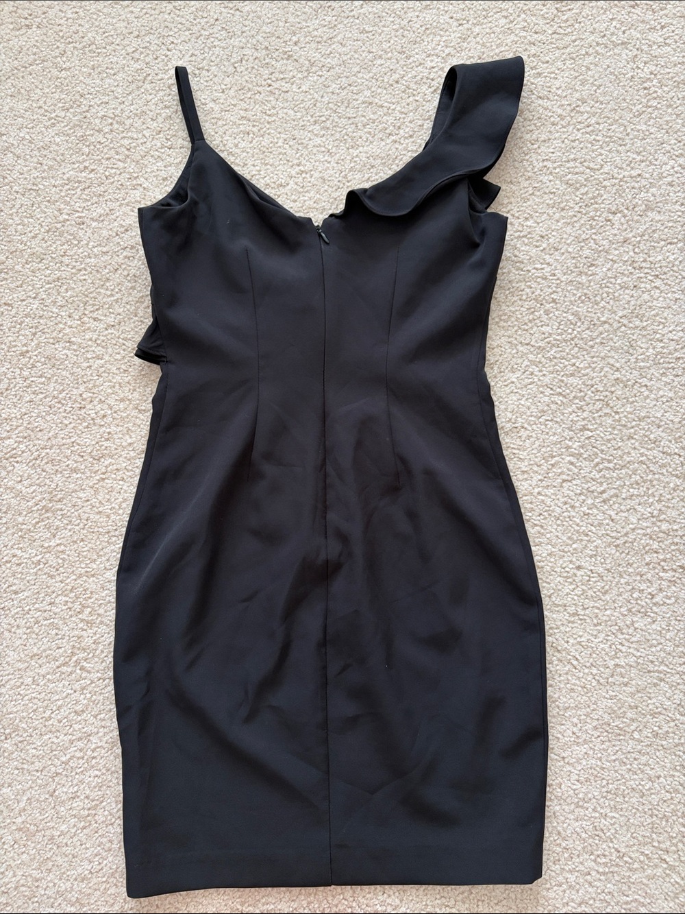 GUESS Black Ruffle One-Shoulder Dress - Picture 3 of 4